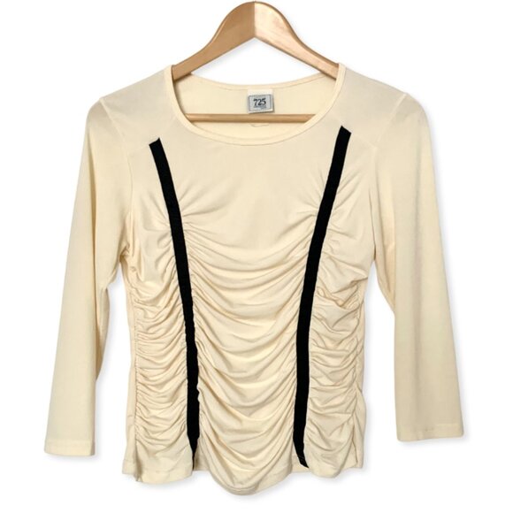 Y2K 725 Originals Double Rouched Long Sleeve Shirt Indie Sleaze Punk Whimsigoth - Picture 3 of 11